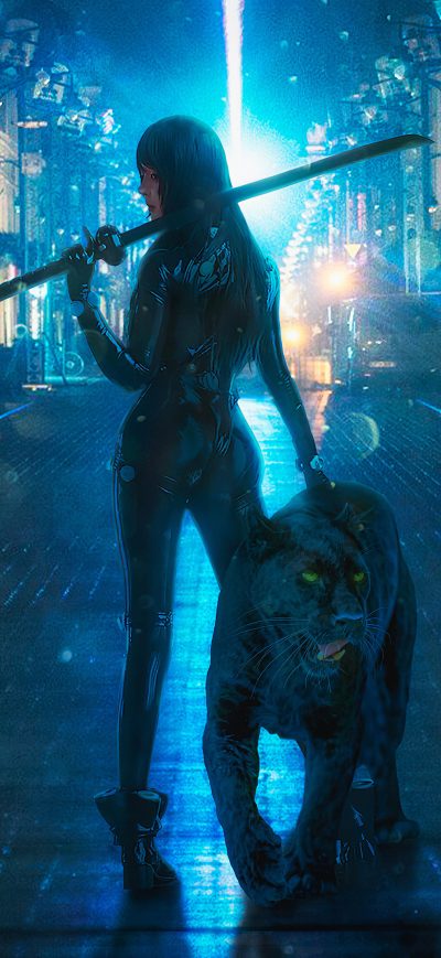 Fond d'écran iPhone Panther Girl Master 4k