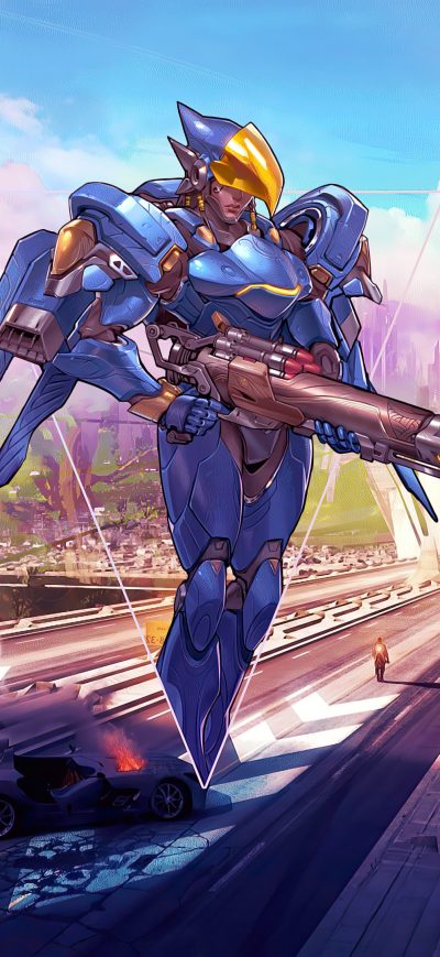 Fond d'écran iPhone 2020 Pharah Overwatch 4k