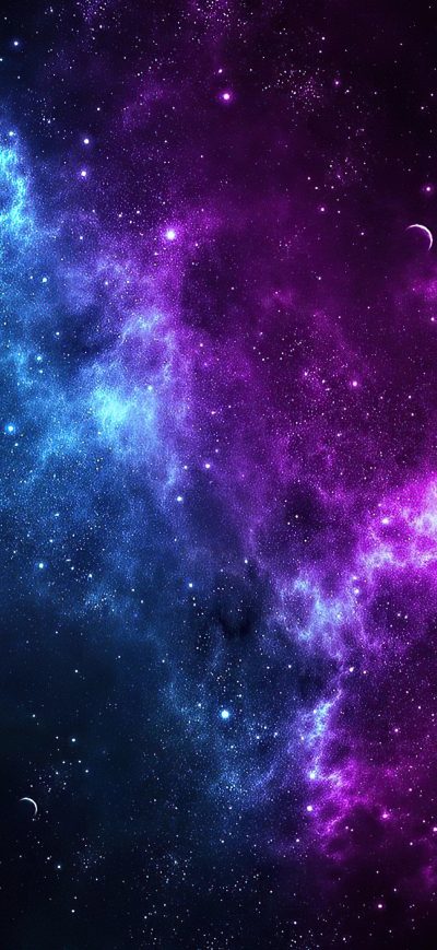 Fond d'écran iPhone Colorful Galaxy Planets 4k
