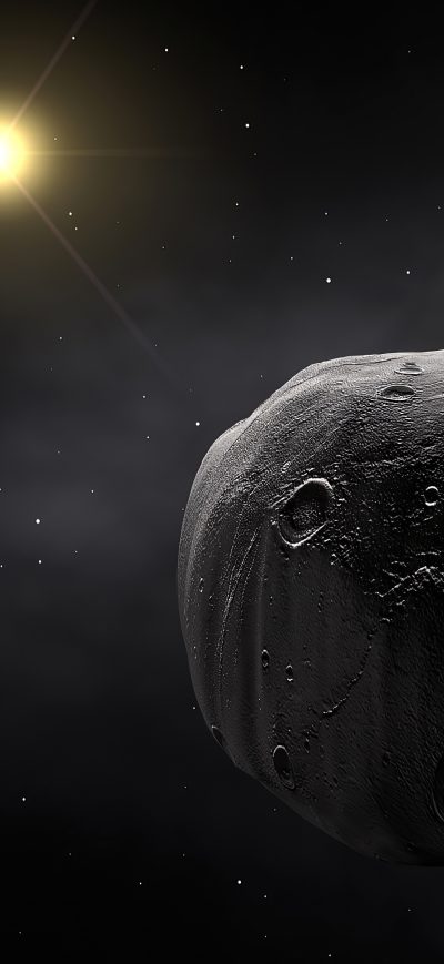 Fond d'écran iPhone Asteroid Planets Dark Night 4k