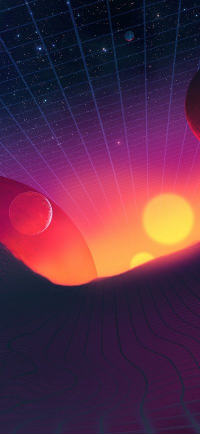 Fond d'écran iPhone Planet Spaceship