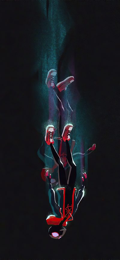 Fond d'écran iPhone Spider Man Miles 2020 Art