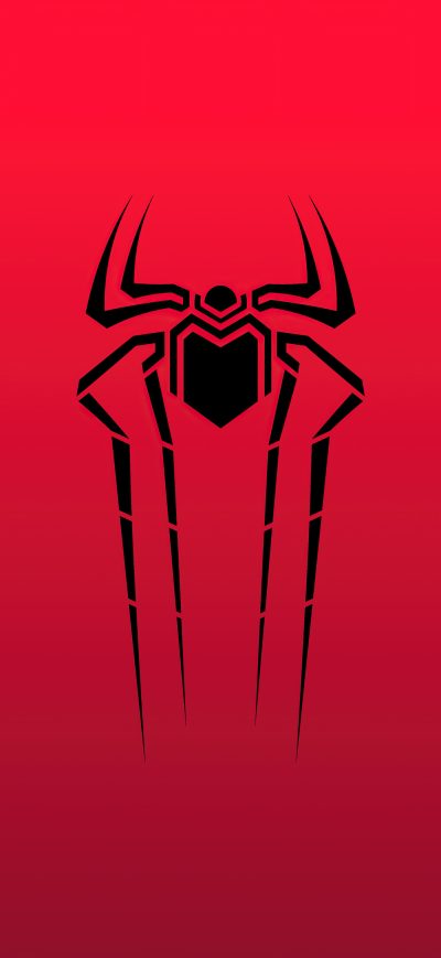 Fond d'écran iPhone Spiderman Symbol Red 5k