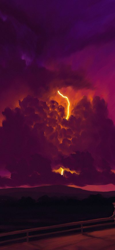 Fond d'écran iPhone Storm On The Way 4k