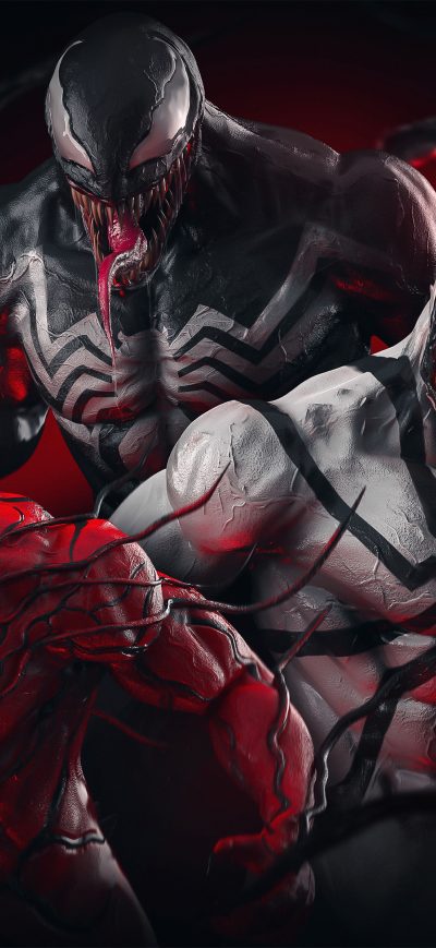 Fond d'écran iPhone Venom X Carnage X AntiVenom