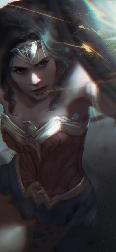 Fond d'écran iPhone Wonder Womanshield 4k