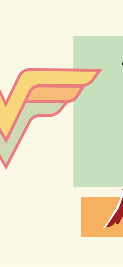 Fond d'écran iPhone Wonder Woman Minimal 10k