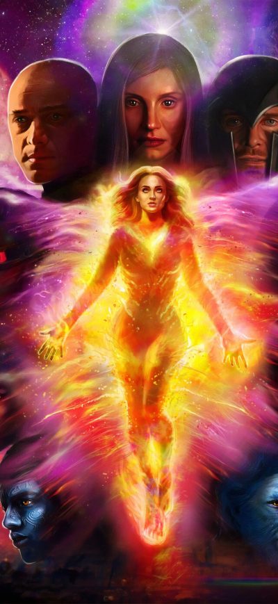 Fond d'écran iPhone X Men Dark Phoenix 4k Artworks