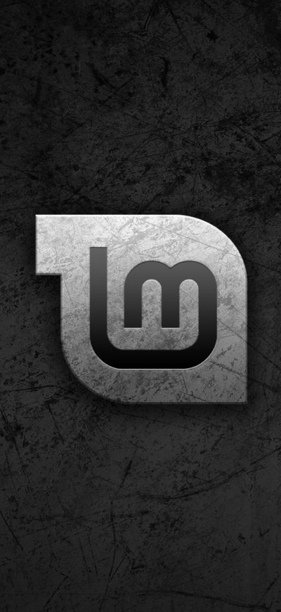 Fond d'écran iPhone Linux Mint Black