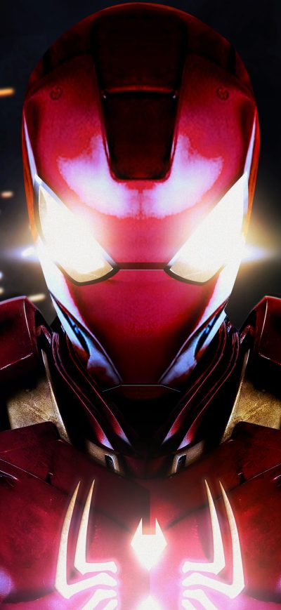 Fond d'écran Spidey Iron Suit 4k sur iPhone