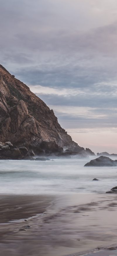 Fond d'écran iPhone Mountain Shore Beach 4k