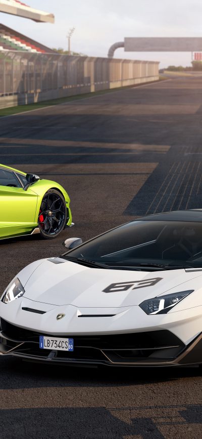 Fond d'écran iPhone Lamborghini Aventador SVJ 2018 4k