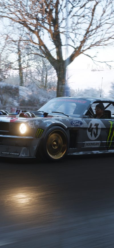 Fond d'écran iPhone Forza Horizon 4 Ford Mustang Hoonicorn 4k