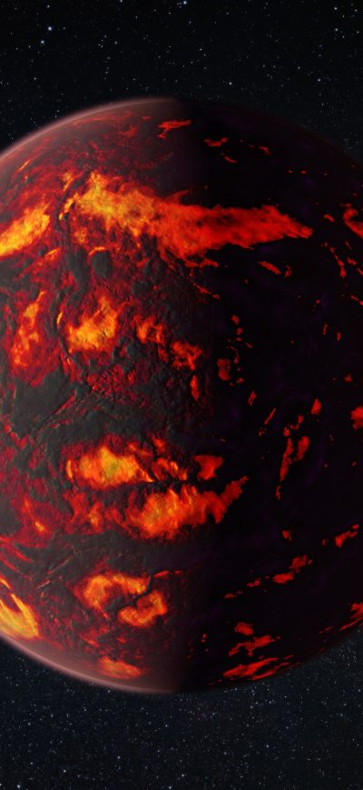 Fond d'écran iPhone Space Universe Planet Exoplanet Burning Stars
