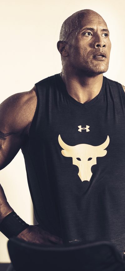 Fond d'écran iPhone Dwayne Johnson Under Armour 2018 5k