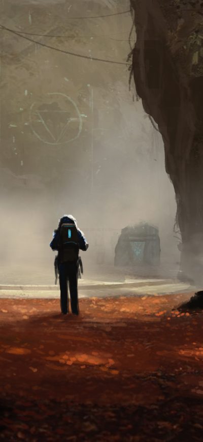 Fond d'écran iPhone Scifi Concept Art Adventure Forest Antasy Digital Art 4k