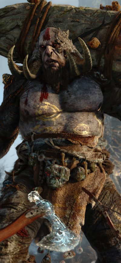 Fond d'écran God Of War 4 PS sur iPhone