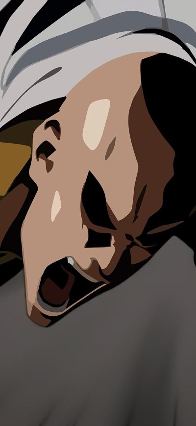 Fond d'écran iPhone One Punch Man Minimalism 4k