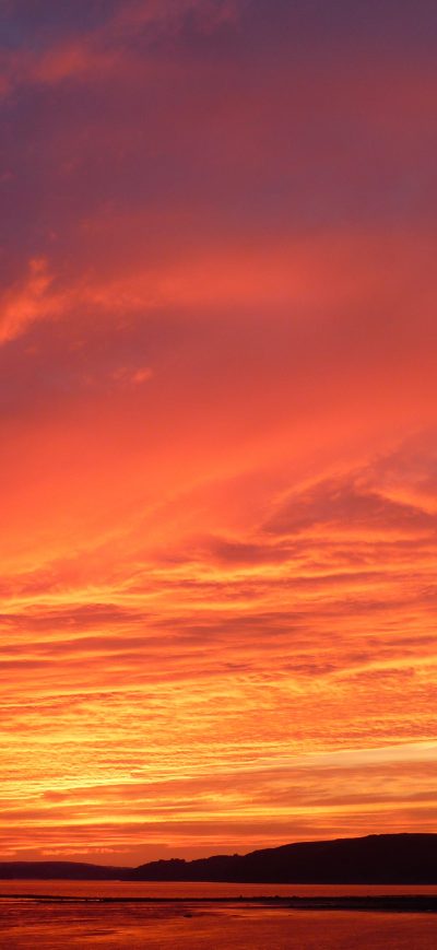 Fond d'écran iPhone Red Sky Sunrise Landscape 4k
