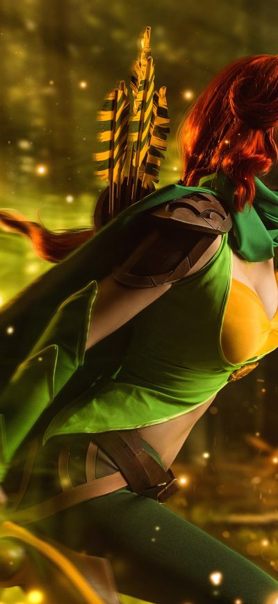 Fond d'écran iPhone Windranger DotA 2 Cosplay