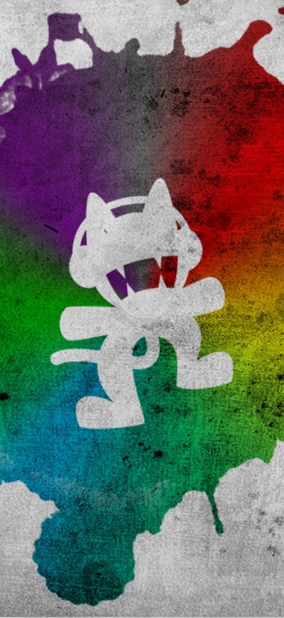 Fond d'écran Monstercat Abstract sur iPhone