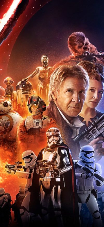 Fond d'écran iPhone Star Wars The Force Awakens Poster