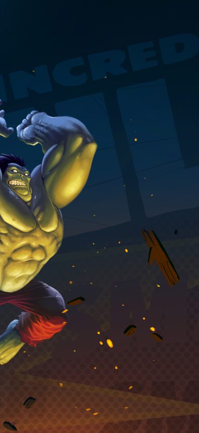 Fond d'écran iPhone Hulk Artwork 5k