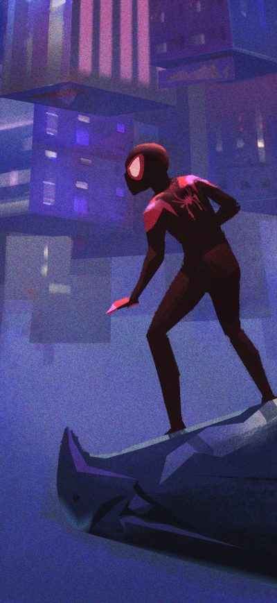 Fond d'écran iPhone SpiderMan Into The Spider Verse Artworks