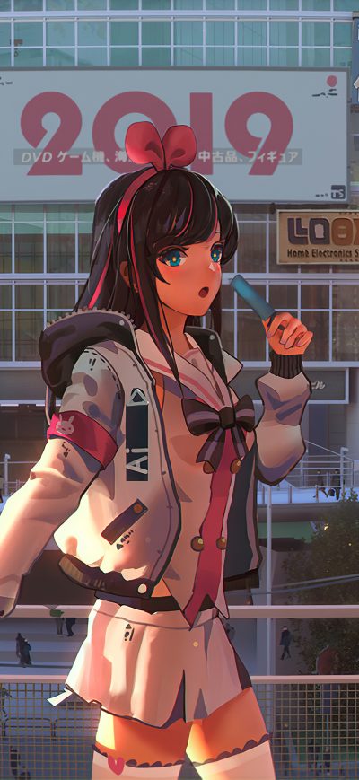 Fond d'écran Anime Girl Moving Out 4k sur iPhone