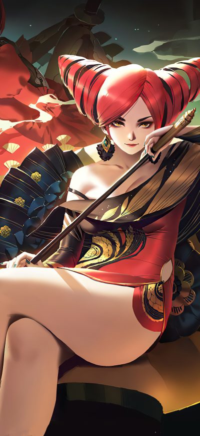 Fond d'écran iPhone Red Night NieR Automata Linkage