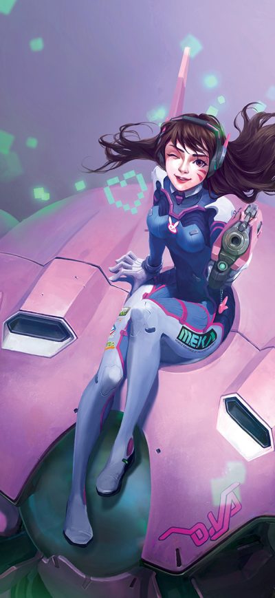 Fond d'écran iPhone Dva Overwatch Game Artwork