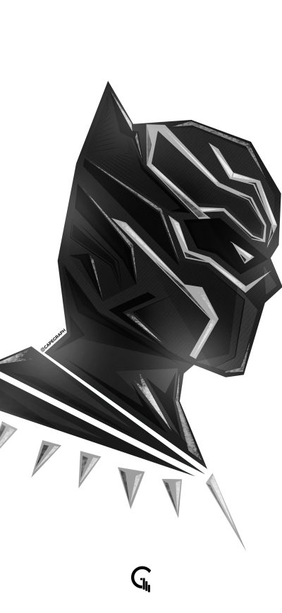 Fond d'écran iPhone Black Panther Pophead Minimal 5k