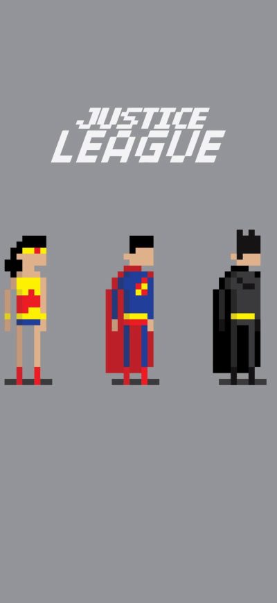 Fond d'écran iPhone Justice League 8 Bit