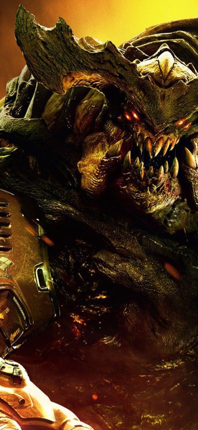 Fond d'écran iPhone Doom 2016 Monster