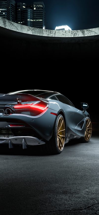 Fond d'écran iPhone Vorsteiner McLaren 720S Silverstone Aero 2018 Rear