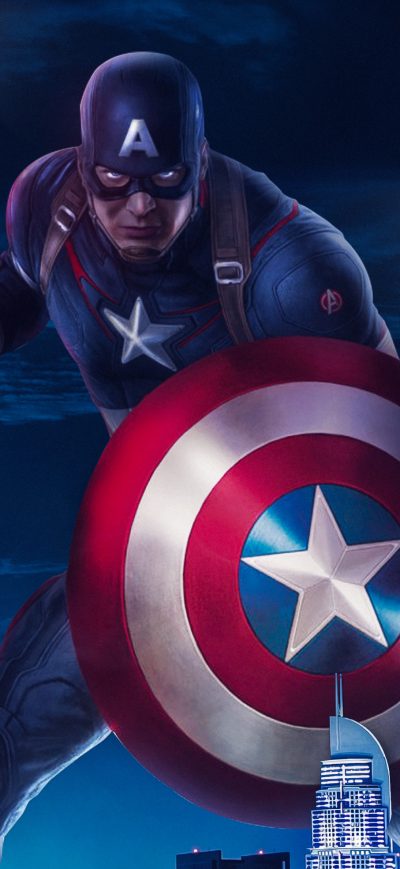 Fond d'écran iPhone Captain America 2019art