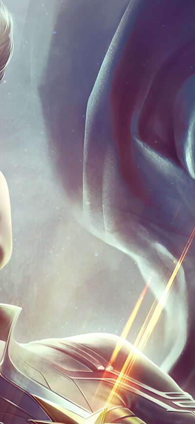 Fond d'écran iPhone Captain Marvel Short Hair