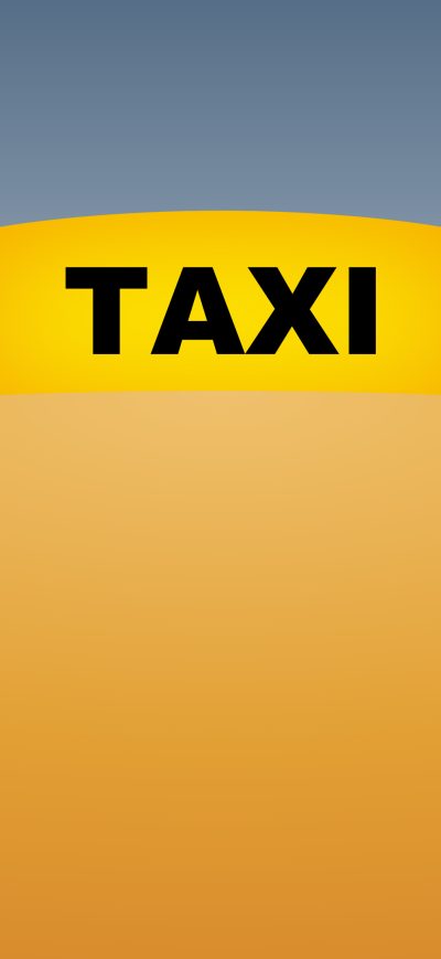 Fond d'écran iPhone Taxi Minimal 4k