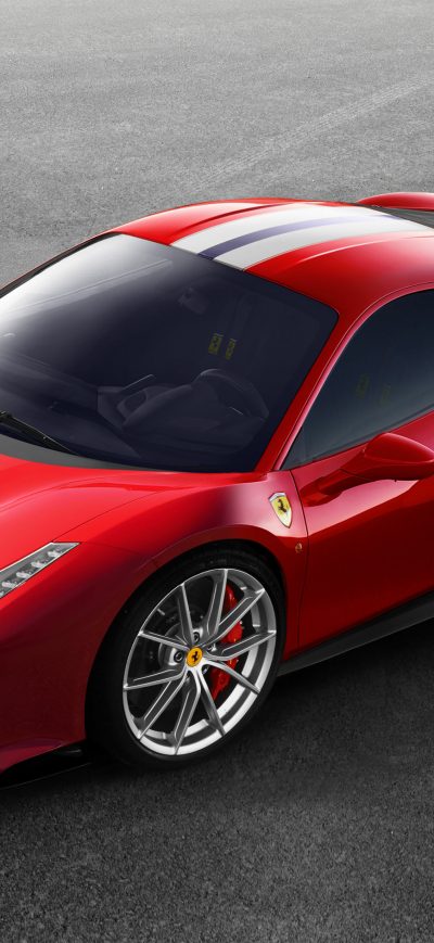 Fond d'écran iPhone Ferrari 488 Pista 2018 Side View