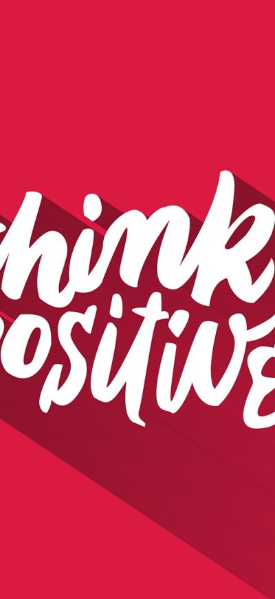 Fond d'écran Think Positive sur iPhone
