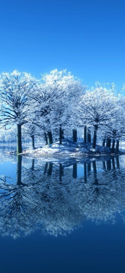Fond d'écran Winter sur iPhone