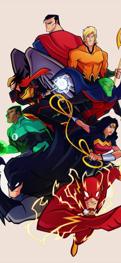 Fond d'écran iPhone Justice League Cartoon Comic Artwork 4k