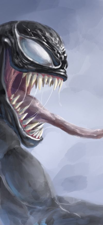 Fond d'écran iPhone Venom 4k Paint Art