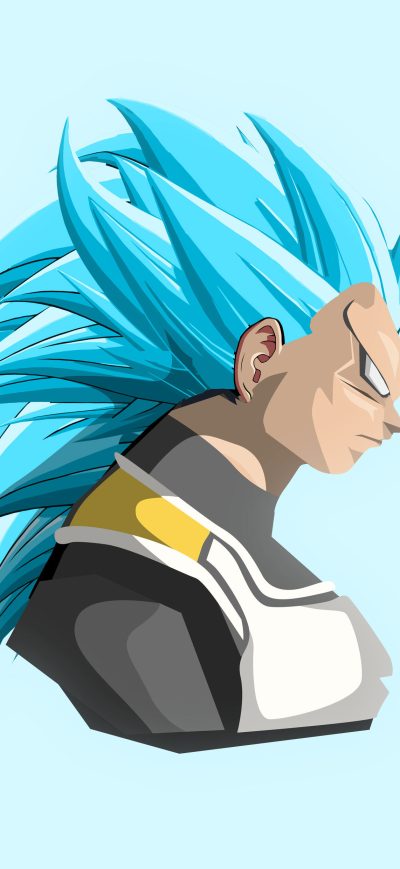 Fond d'écran iPhone Vegeta Dragon Ball Super 4k Art