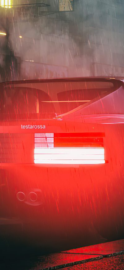 Fond d'écran iPhone Ferrari Testarossa Digital Art 4k