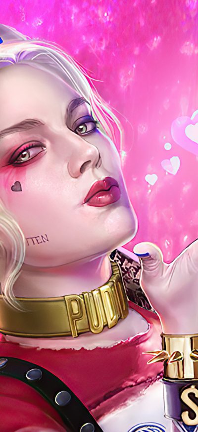 Fond d'écran iPhone 4k Harley Quinn Art