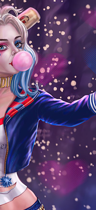 Fond d'écran iPhone Harley Quinn Gun And Baseball