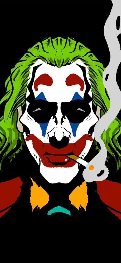 Fond d'écran iPhone Joker Cigratte Smoking