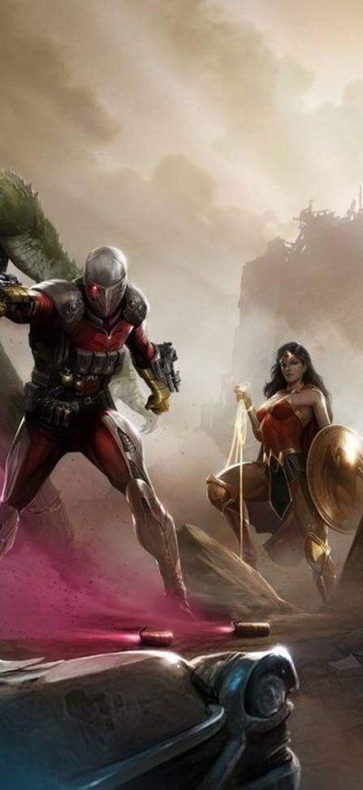 Fond d'écran iPhone Justice League Vs Suicide Squad