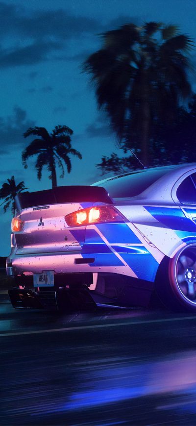 Fond d'écran iPhone Nfs Heat Mitsubishi Lancer 4k